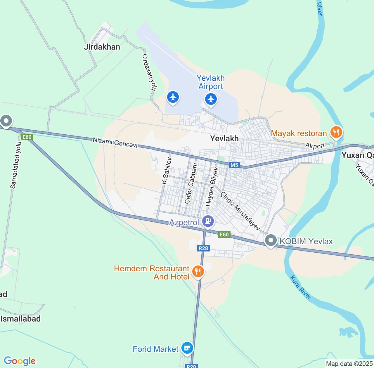 Map image for Intellectual Property Lawyers in Yevlakh and Yevlax City IP firms at coordinates  ; .
