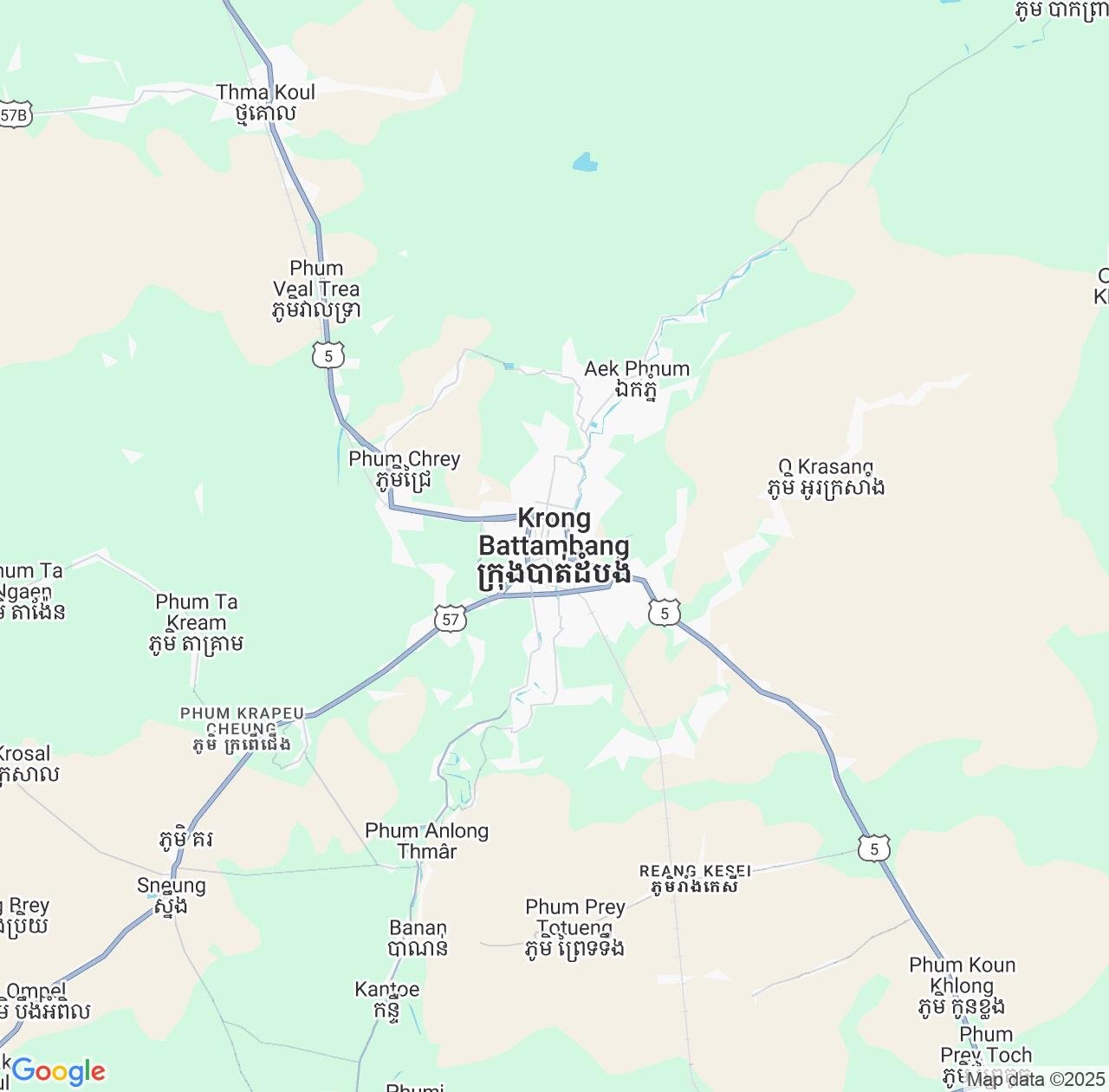 Map image for Intellectual Property Lawyers in Battambang and Cambodia IP firms at coordinates  ; .