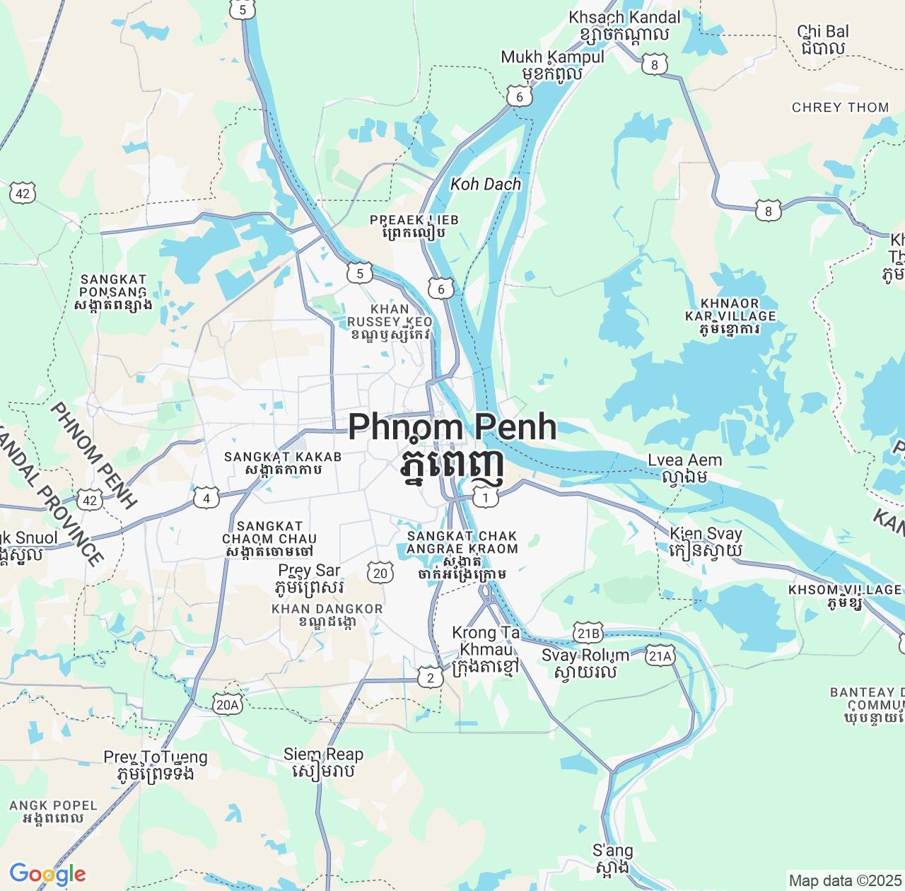 Map image for Intellectual Property Lawyers in Phnom Penh and Cambodia IP firms at coordinates  ; .
