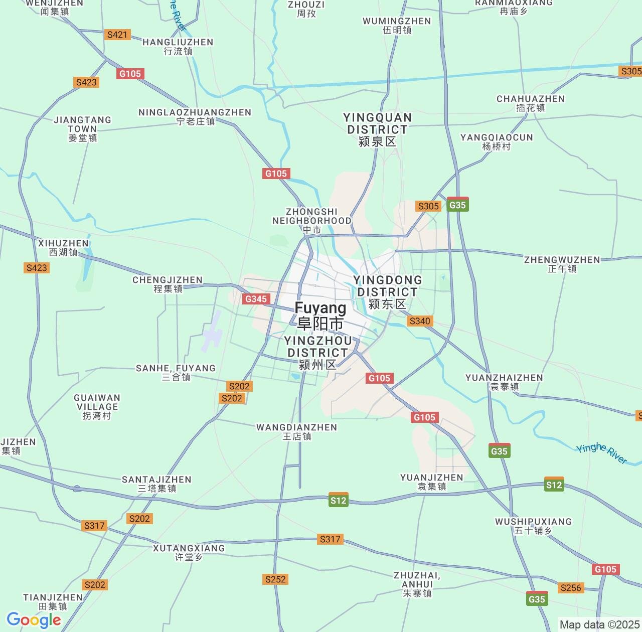 Map image for Intellectual Property Lawyers in Fuyang and Anhui IP firms at coordinates  ; .