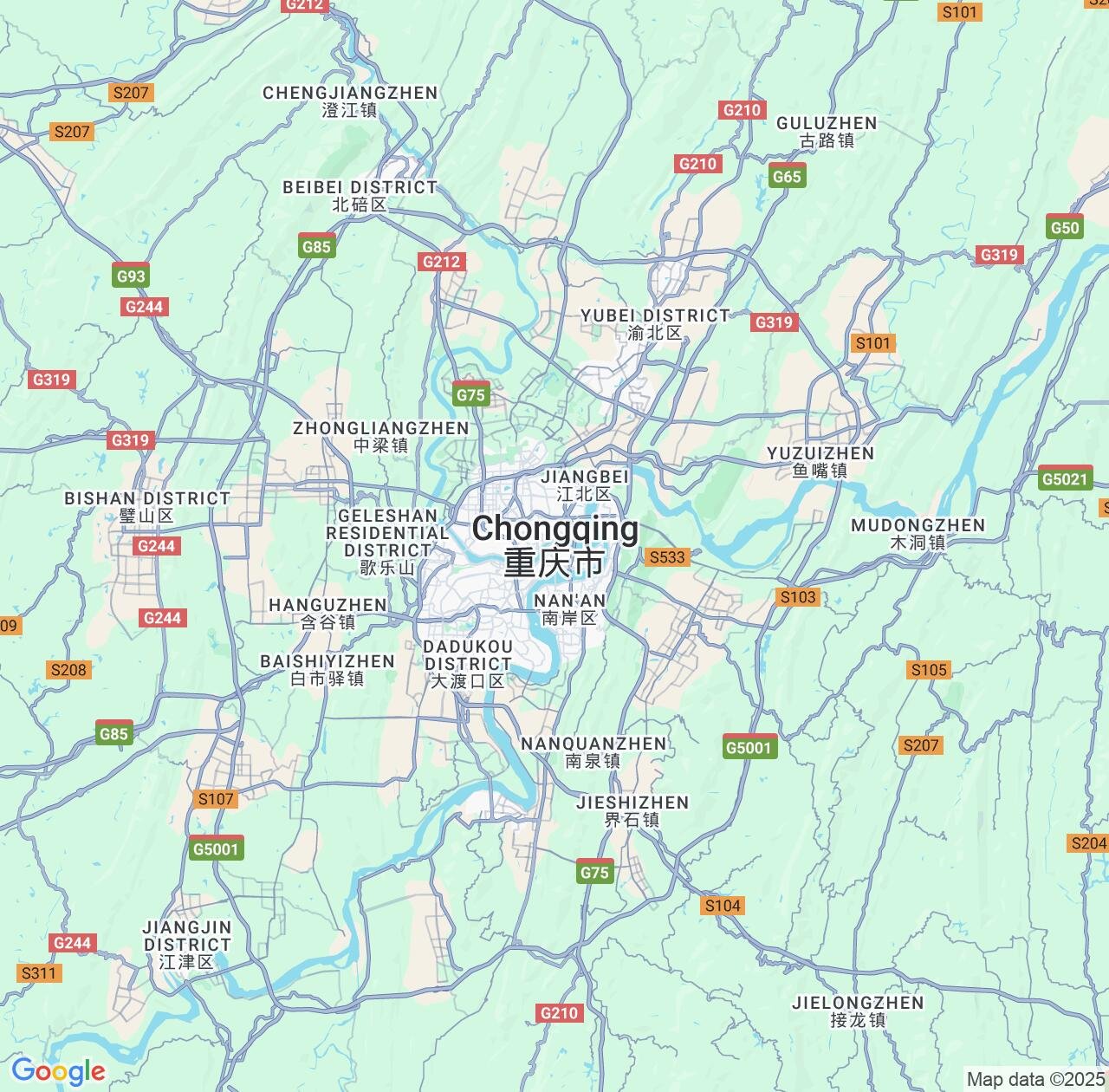 Map image for Intellectual Property Lawyers in Bachuan and Chongqing IP firms at coordinates  ; .