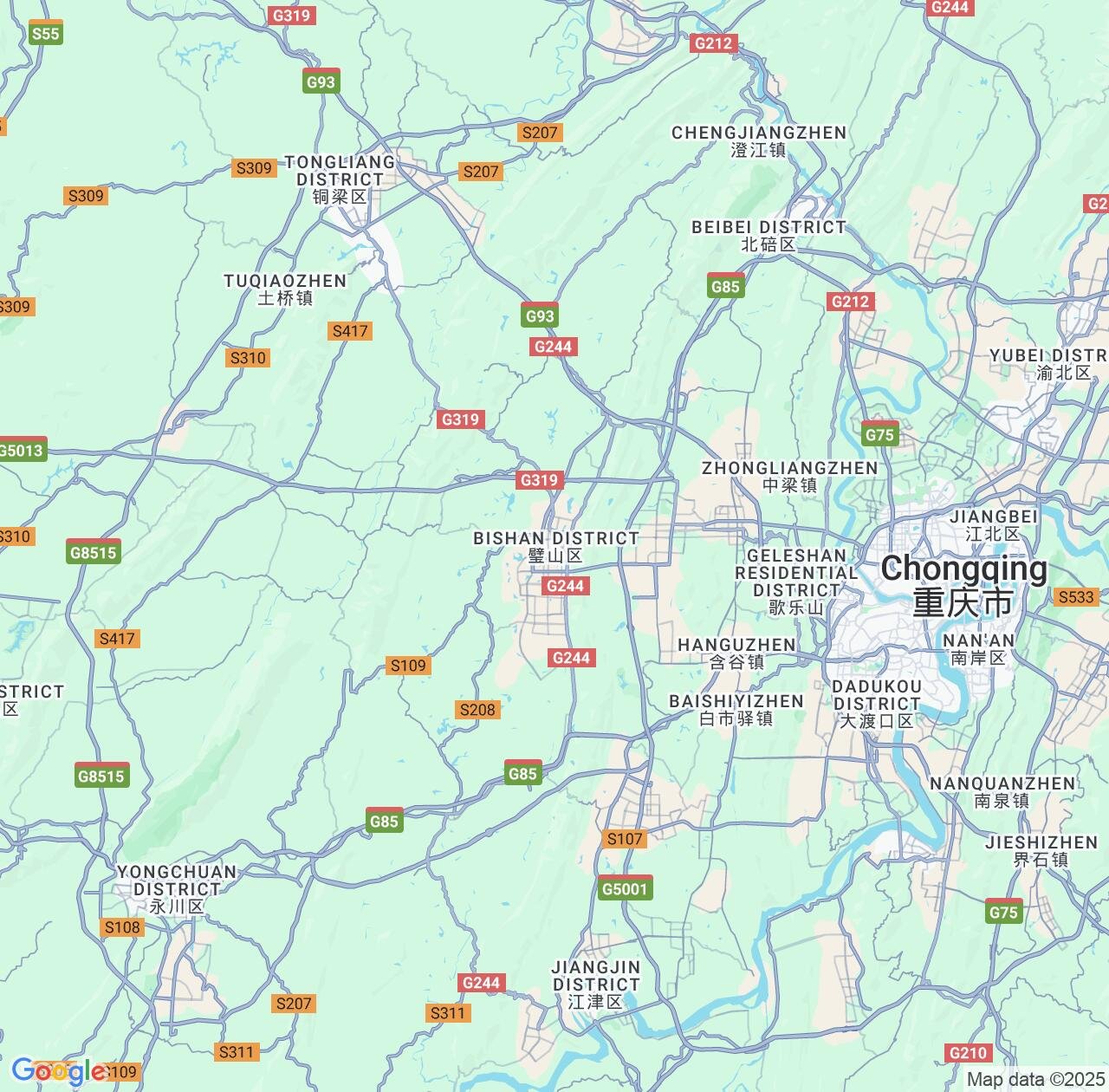 Map image for Intellectual Property Lawyers in Bishan and Chongqing IP firms at coordinates  ; .