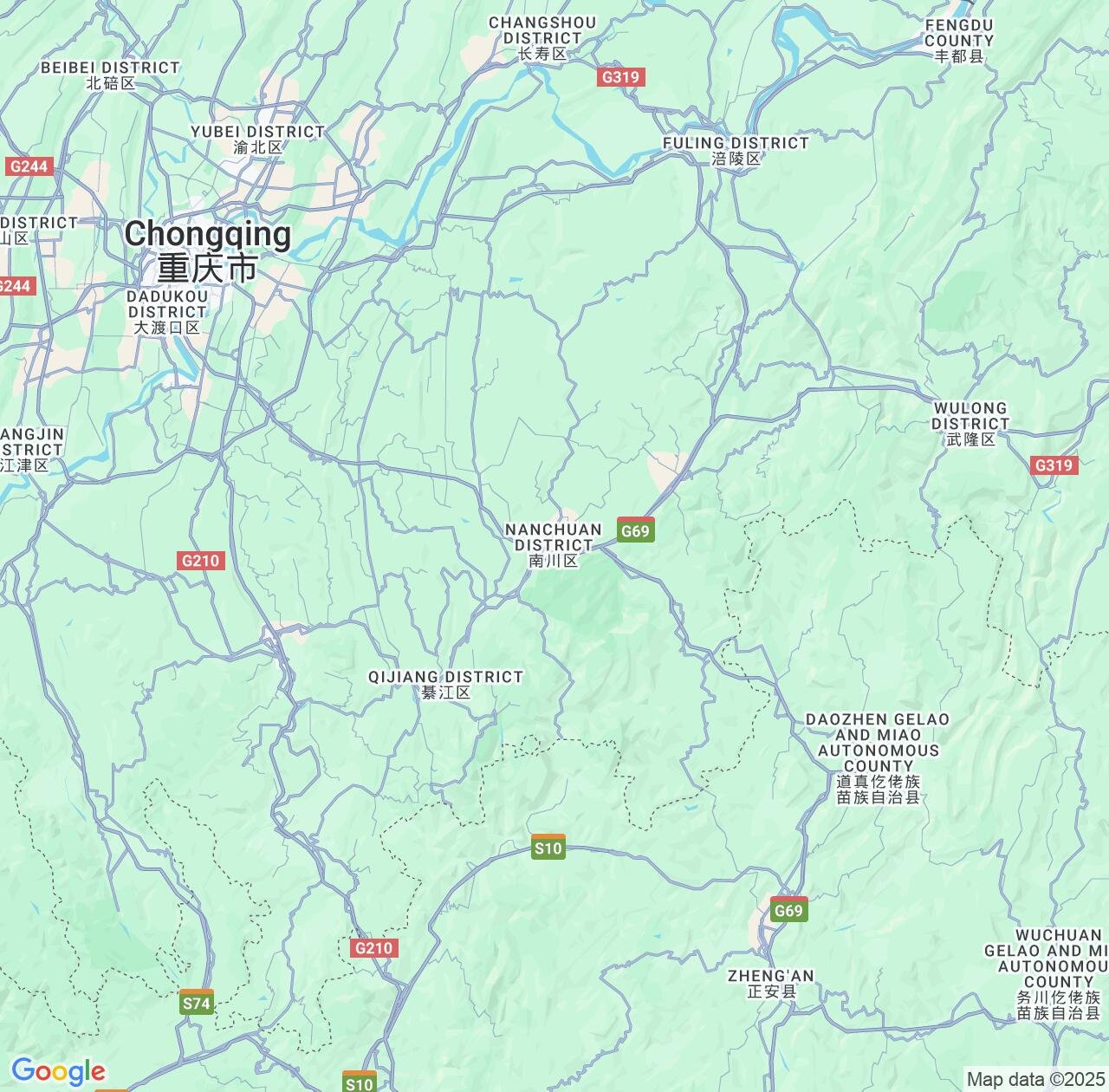 Map image for Intellectual Property Lawyers in Nanchuan and Chongqing IP firms at coordinates  ; .