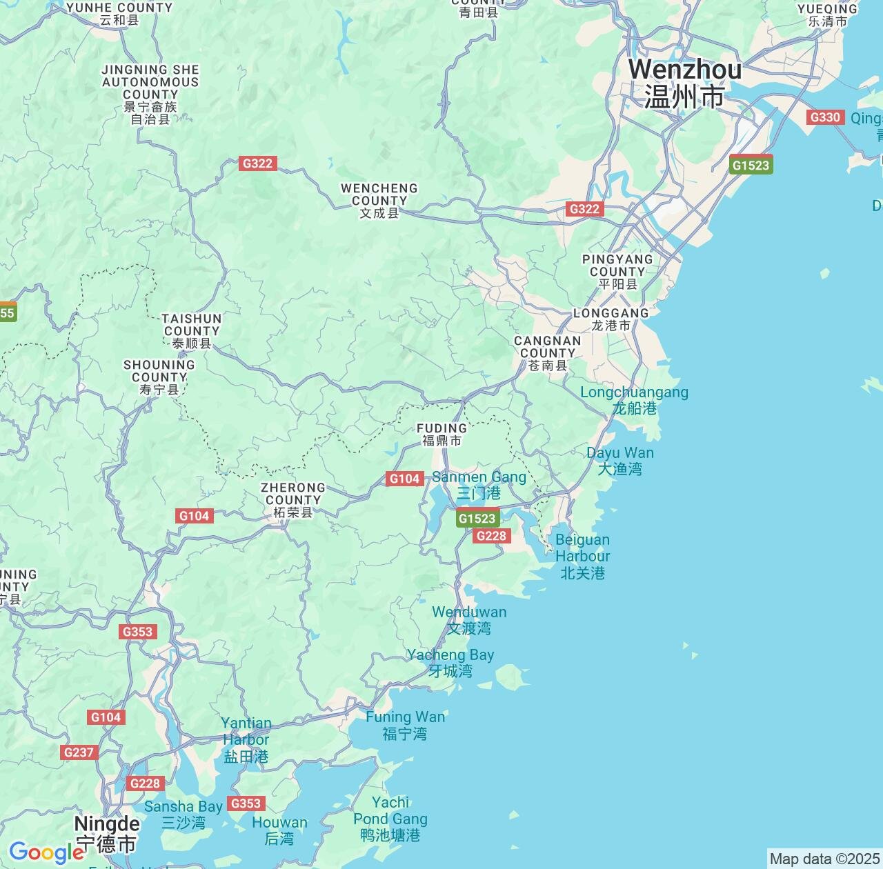 Map image for Intellectual Property Lawyers in Fuding and Fujian IP firms at coordinates  ; .