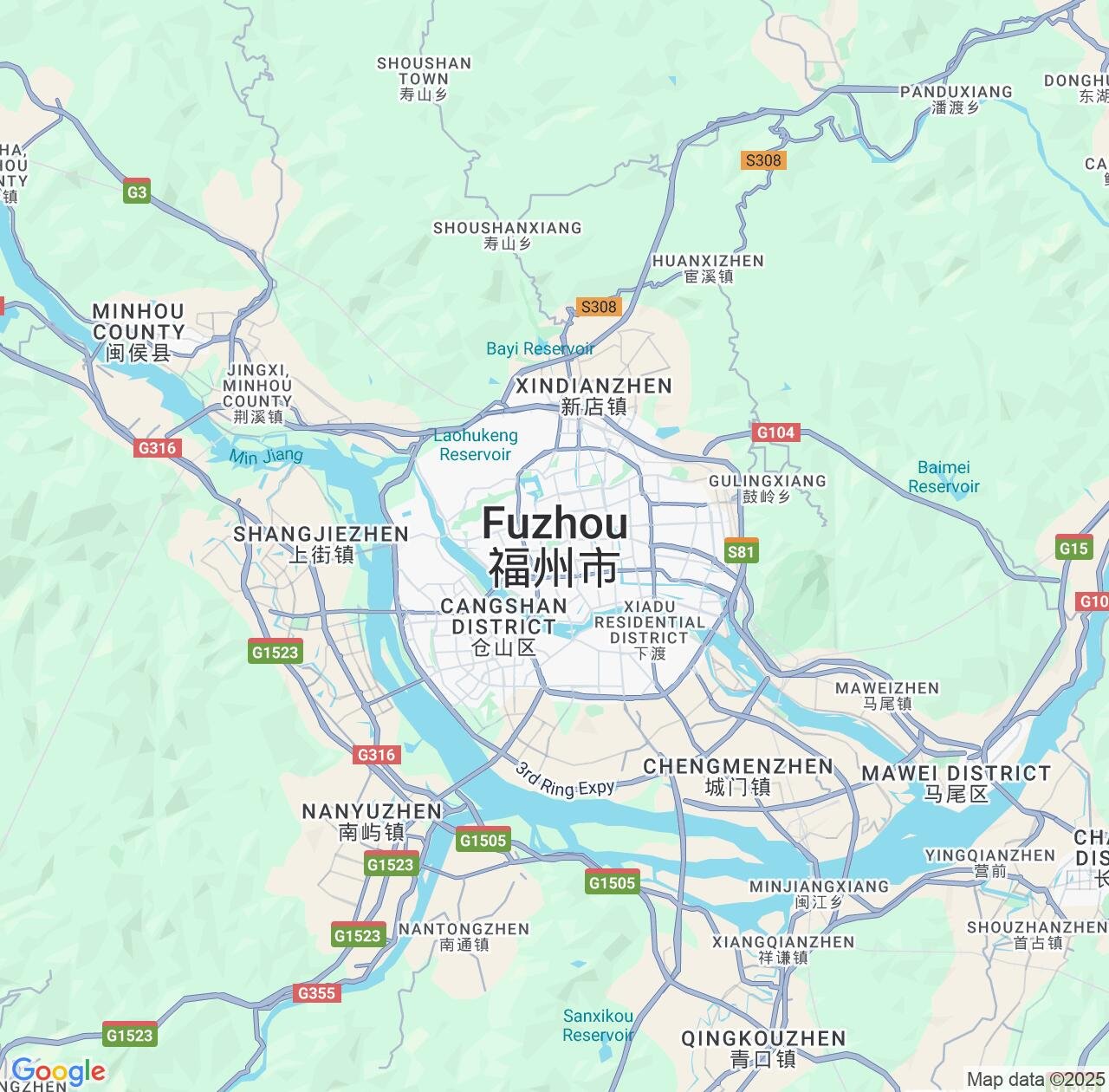 Map image for Intellectual Property Lawyers in Fuzhou and Fujian IP firms at coordinates  ; .
