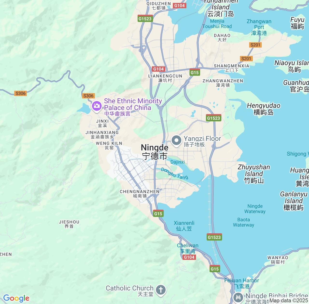 Map image for Intellectual Property Lawyers in Ningde and Fujian IP firms at coordinates  ; .