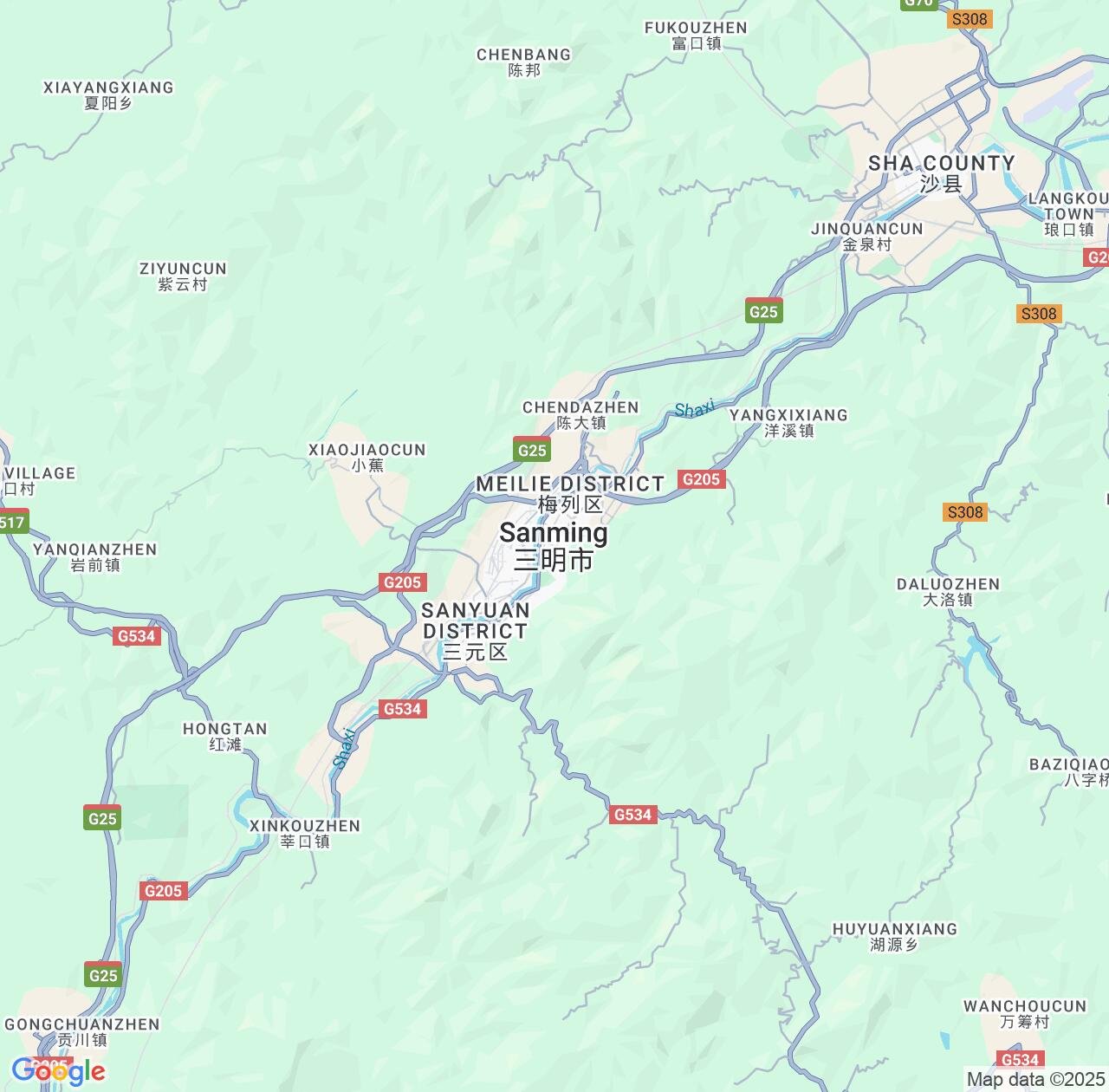 Map image for Intellectual Property Lawyers in Sanming and Fujian IP firms at coordinates  ; .