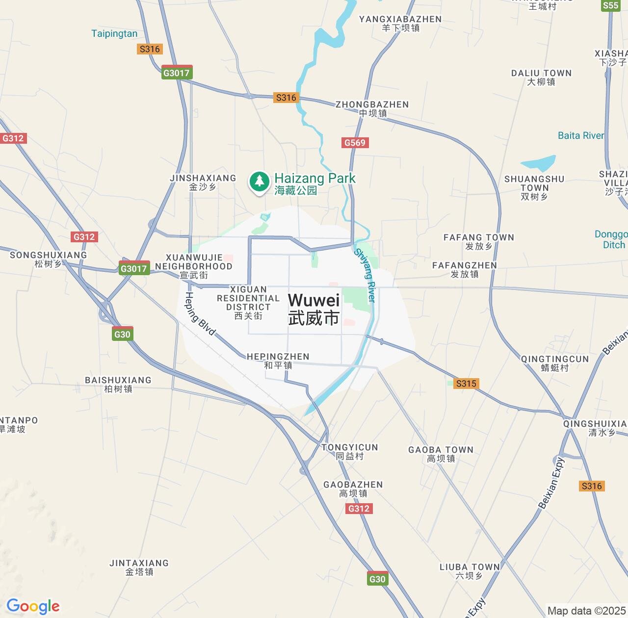 Map image for Intellectual Property Lawyers in Wuwei and Gansu IP firms at coordinates  ; .