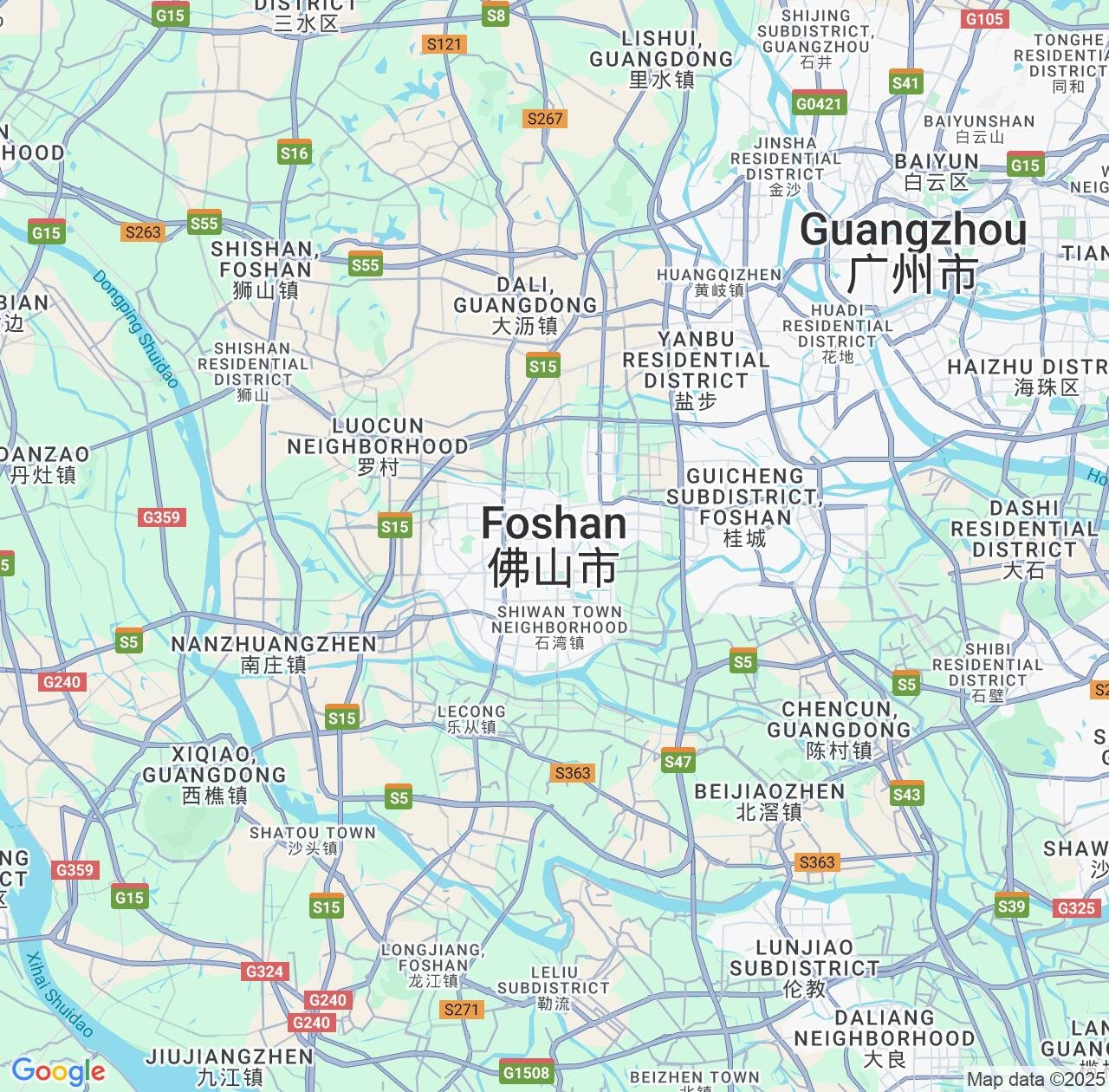 Map image for Intellectual Property Lawyers in Foshan and Guangdong IP firms at coordinates  ; .