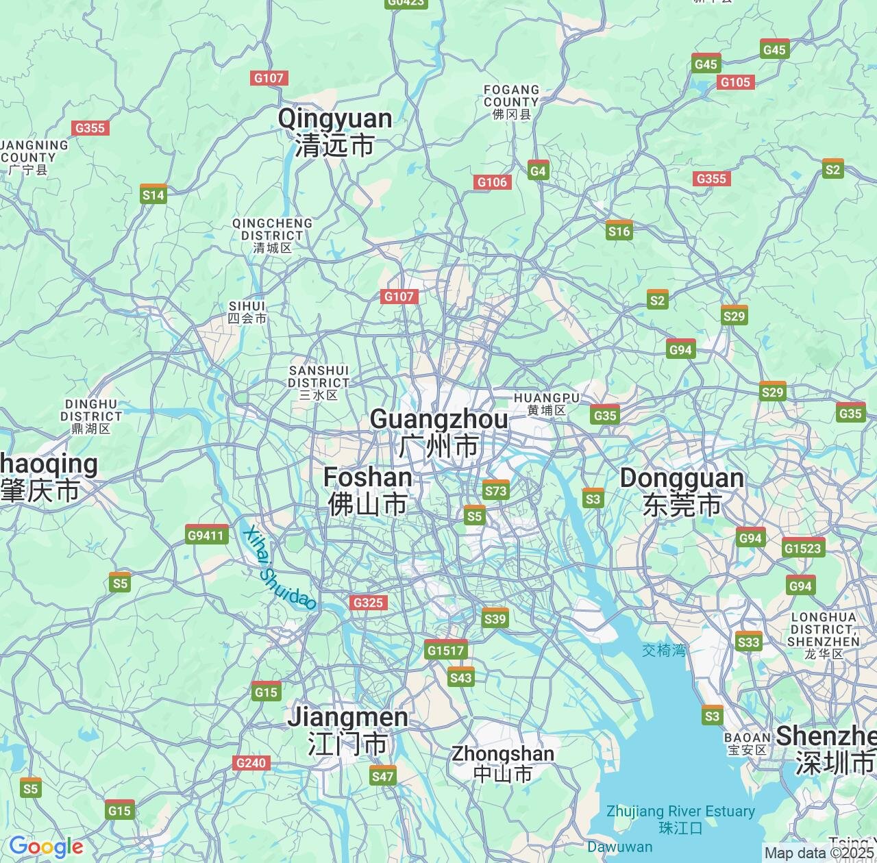 Map image for Intellectual Property Lawyers in Guangzhou and Guangdong IP firms at coordinates  ; .