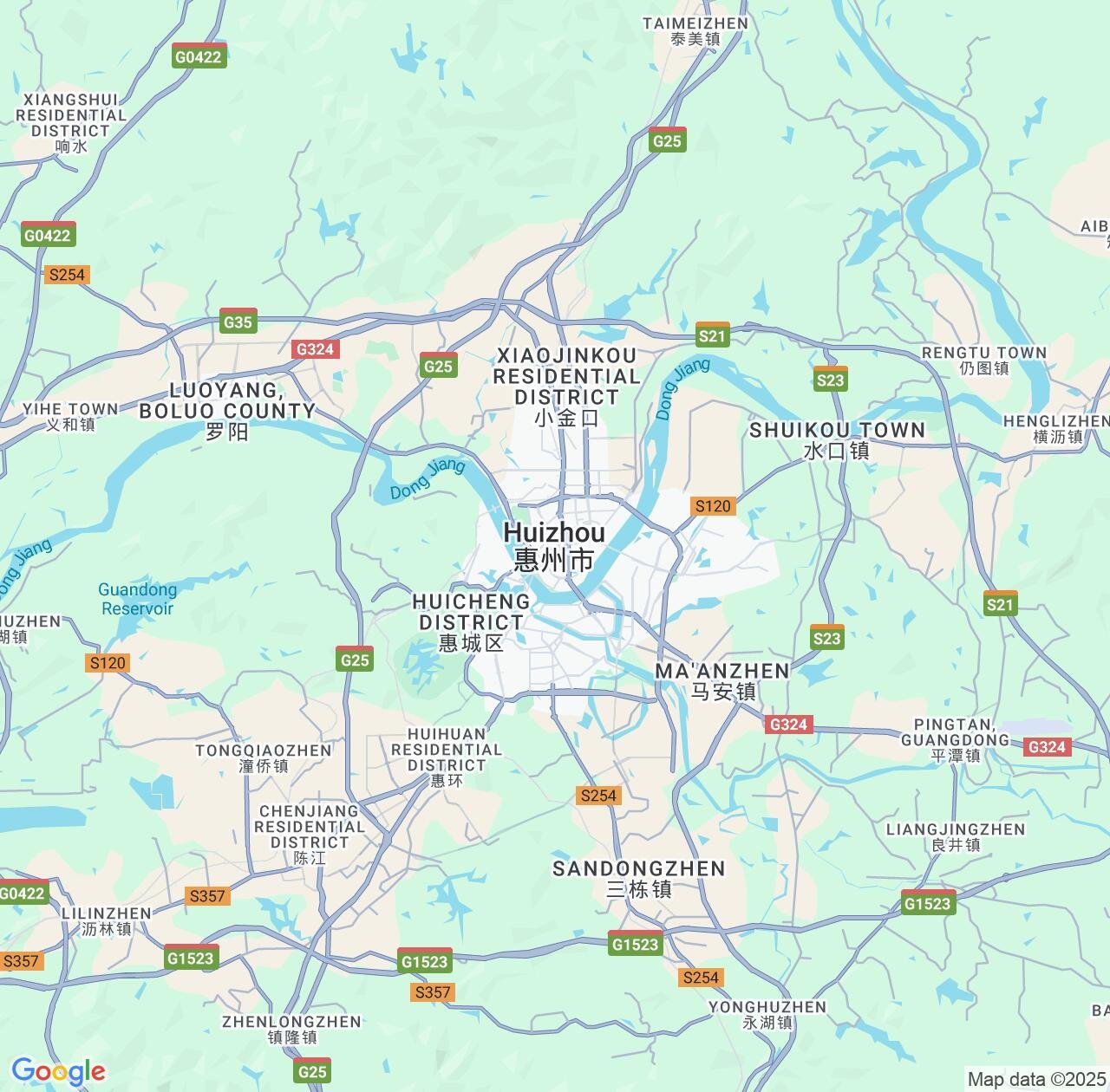 Map image for Intellectual Property Lawyers in Huizhou and Guangdong IP firms at coordinates  ; .