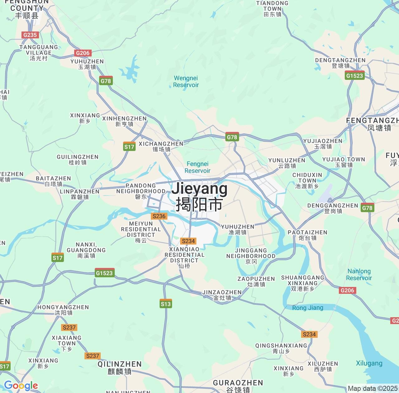 Map image for Intellectual Property Lawyers in Jieyang and Guangdong IP firms at coordinates  ; .