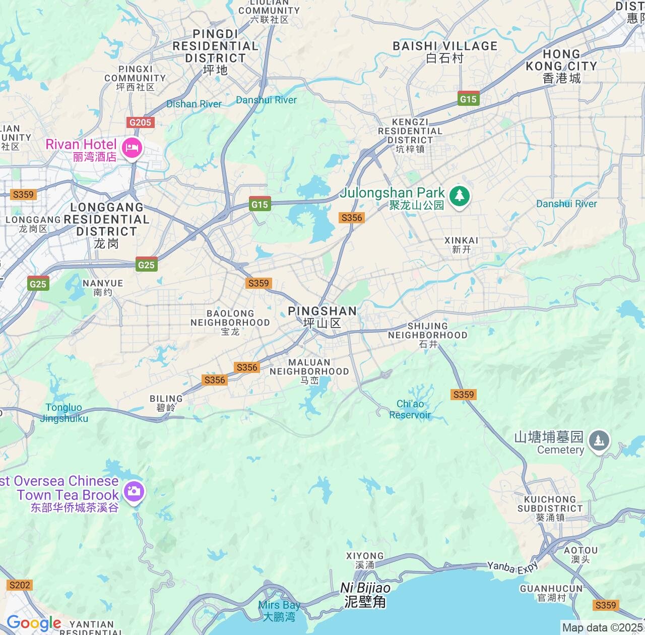 Map image for Intellectual Property Lawyers in Pingshan and Guangdong IP firms at coordinates  ; .