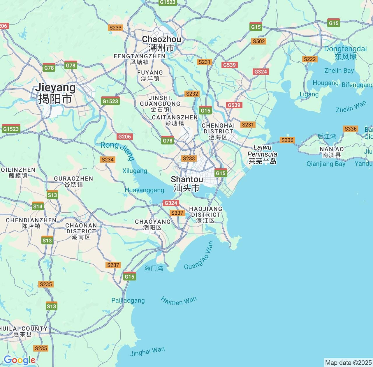 Map image for Intellectual Property Lawyers in Shantou and Guangdong IP firms at coordinates  ; .