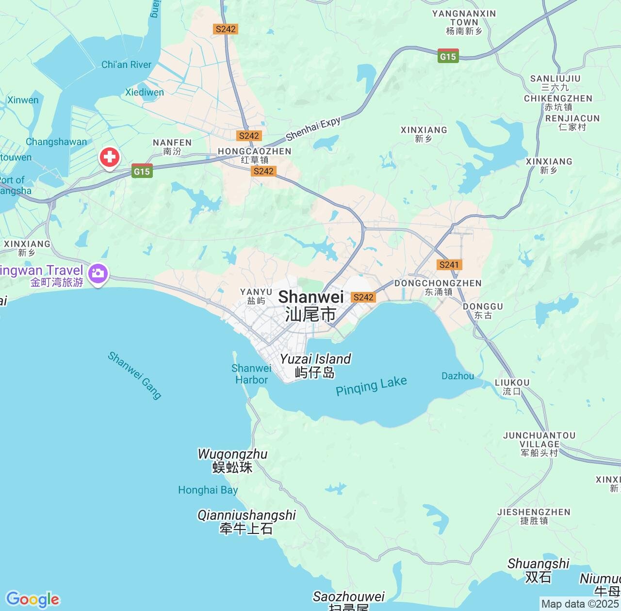 Map image for Intellectual Property Lawyers in Shanwei and Guangdong IP firms at coordinates  ; .