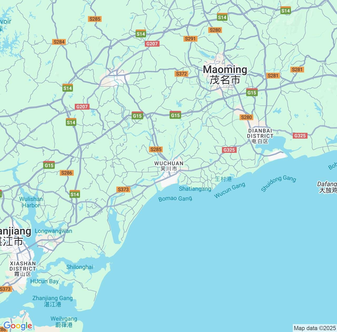 Map image for Intellectual Property Lawyers in Wuchuan and Guangdong IP firms at coordinates  ; .