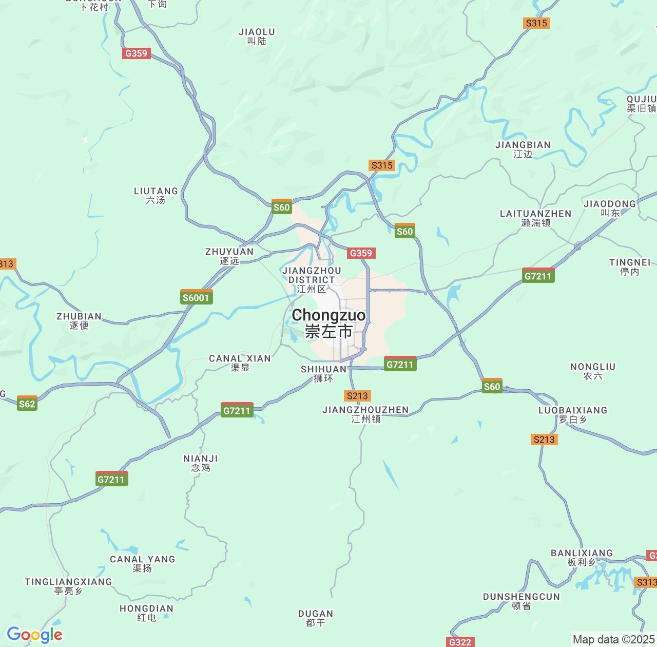 Map image for Intellectual Property Lawyers in Chongzuo and Guangxi IP firms at coordinates  ; .