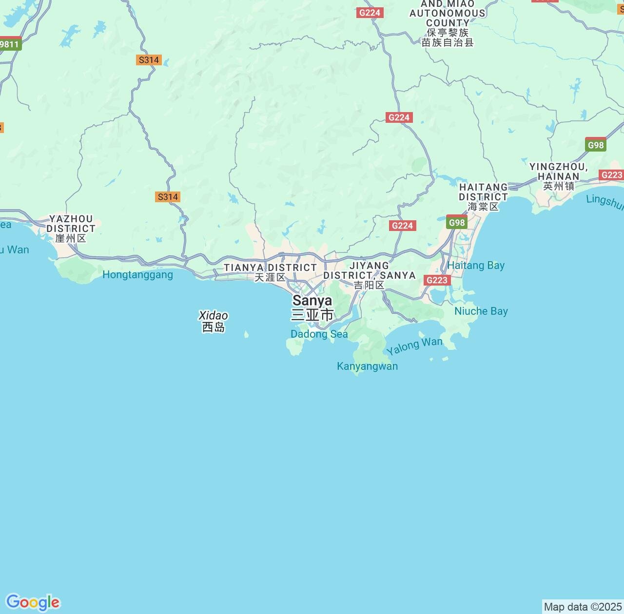 Map image for Intellectual Property Lawyers in Sanya and Hainan IP firms at coordinates  ; .
