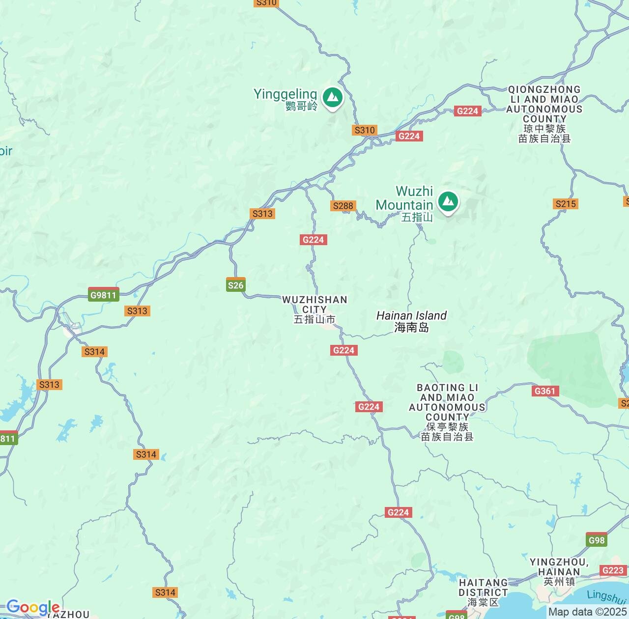 Map image for Intellectual Property Lawyers in Wuzhishan and Hainan IP firms at coordinates  ; .