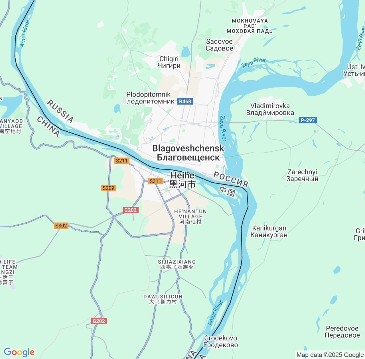 Map image for Intellectual Property Lawyers in Heihe and Heilongjiang IP firms at coordinates  ; .