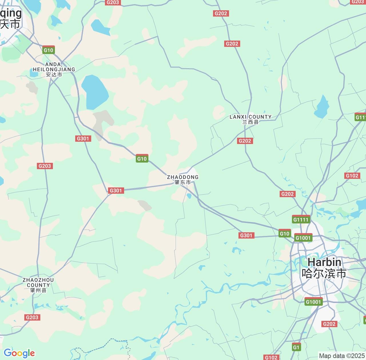 Map image for Intellectual Property Lawyers in Zhaodong and Heilongjiang IP firms at coordinates  ; .