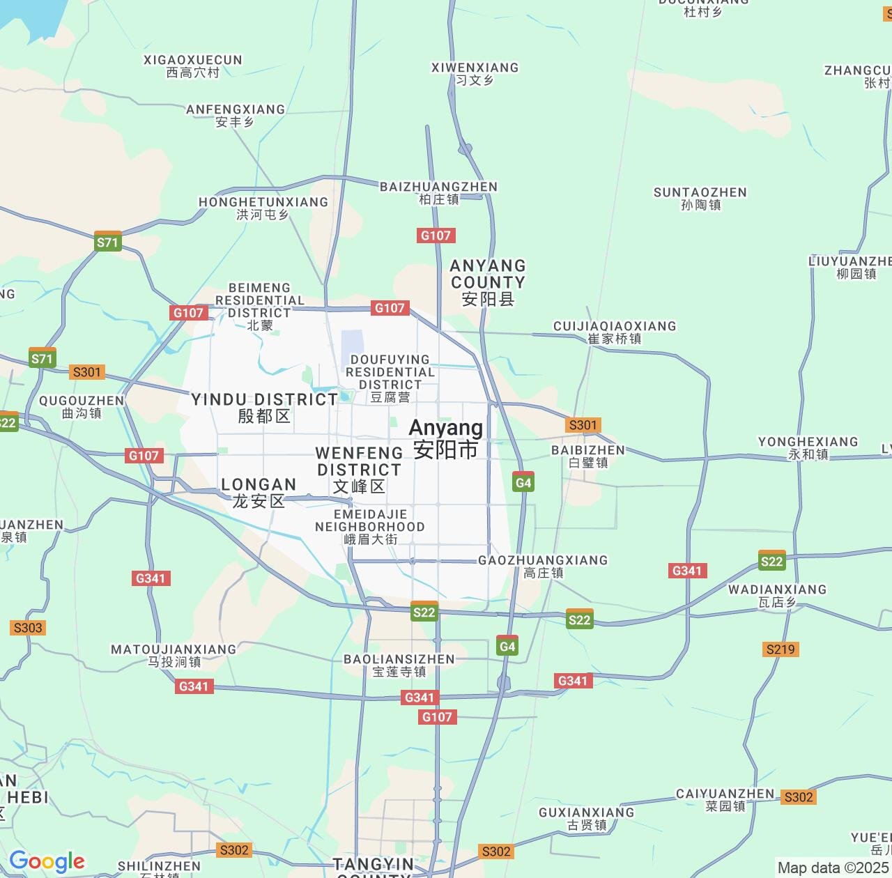 Map image for Intellectual Property Lawyers in Anyang and Henan IP firms at coordinates  ; .