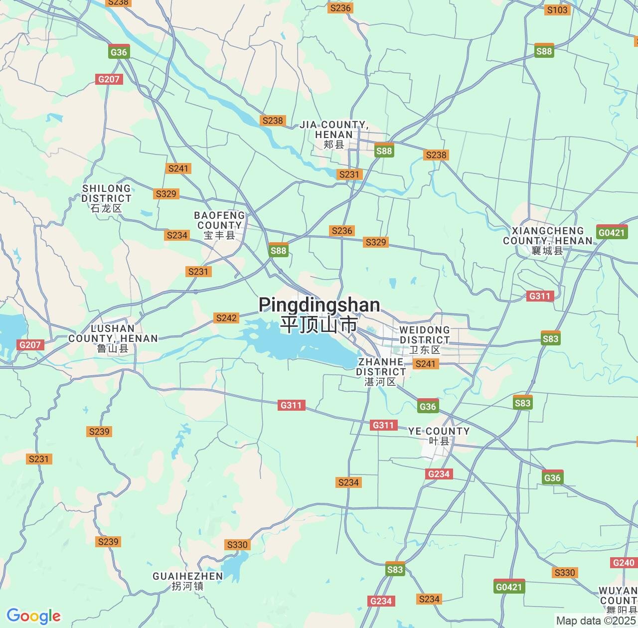Map image for Intellectual Property Lawyers in Pingdingshan and Henan IP firms at coordinates  ; .