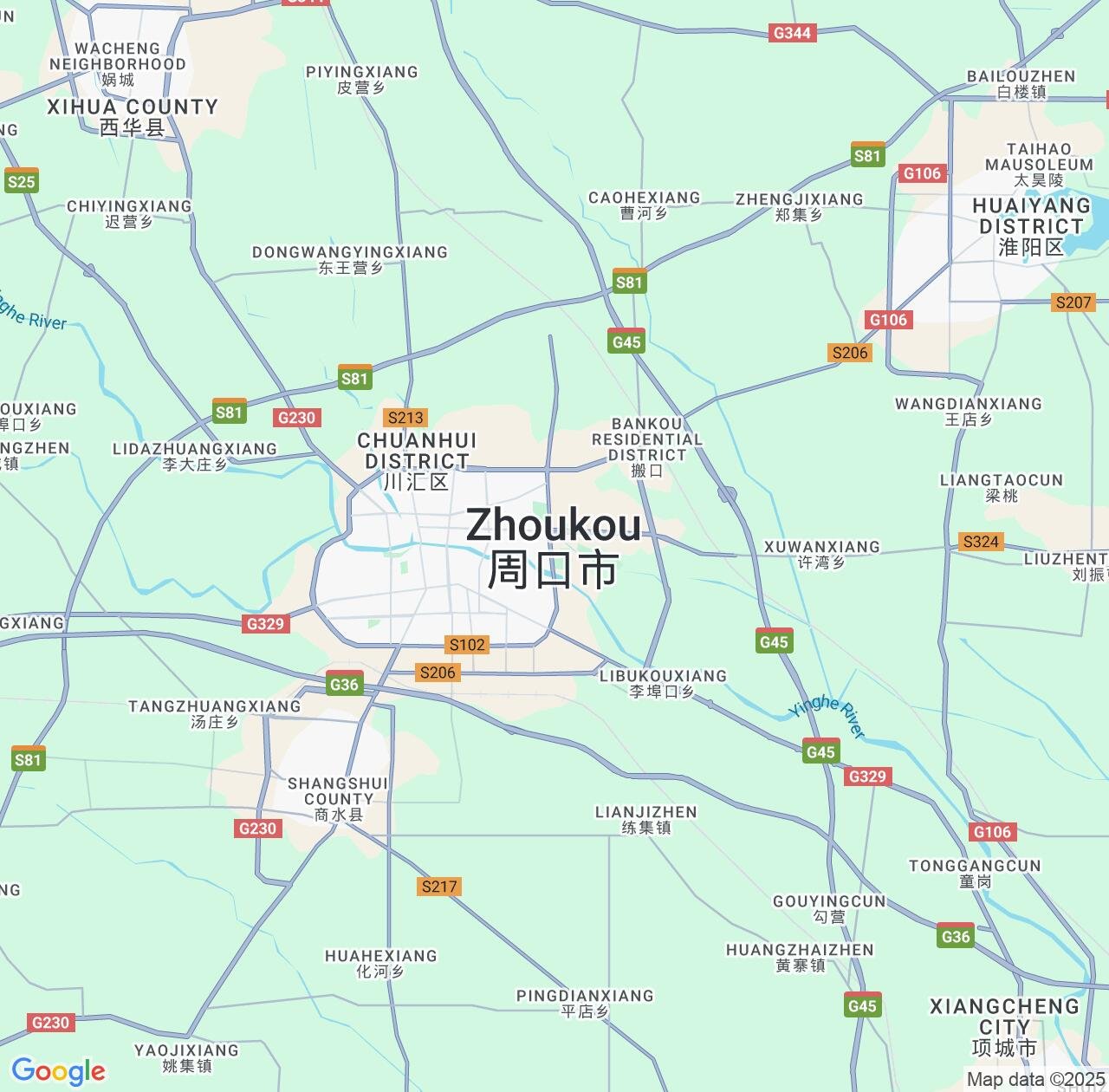Map image for Intellectual Property Lawyers in Zhoukou and Henan IP firms at coordinates  ; .