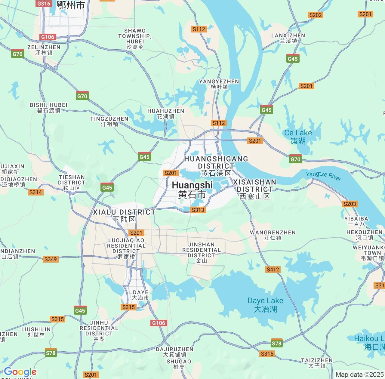 Map image for Intellectual Property Lawyers in Huangshi and Hubei IP firms at coordinates  ; .