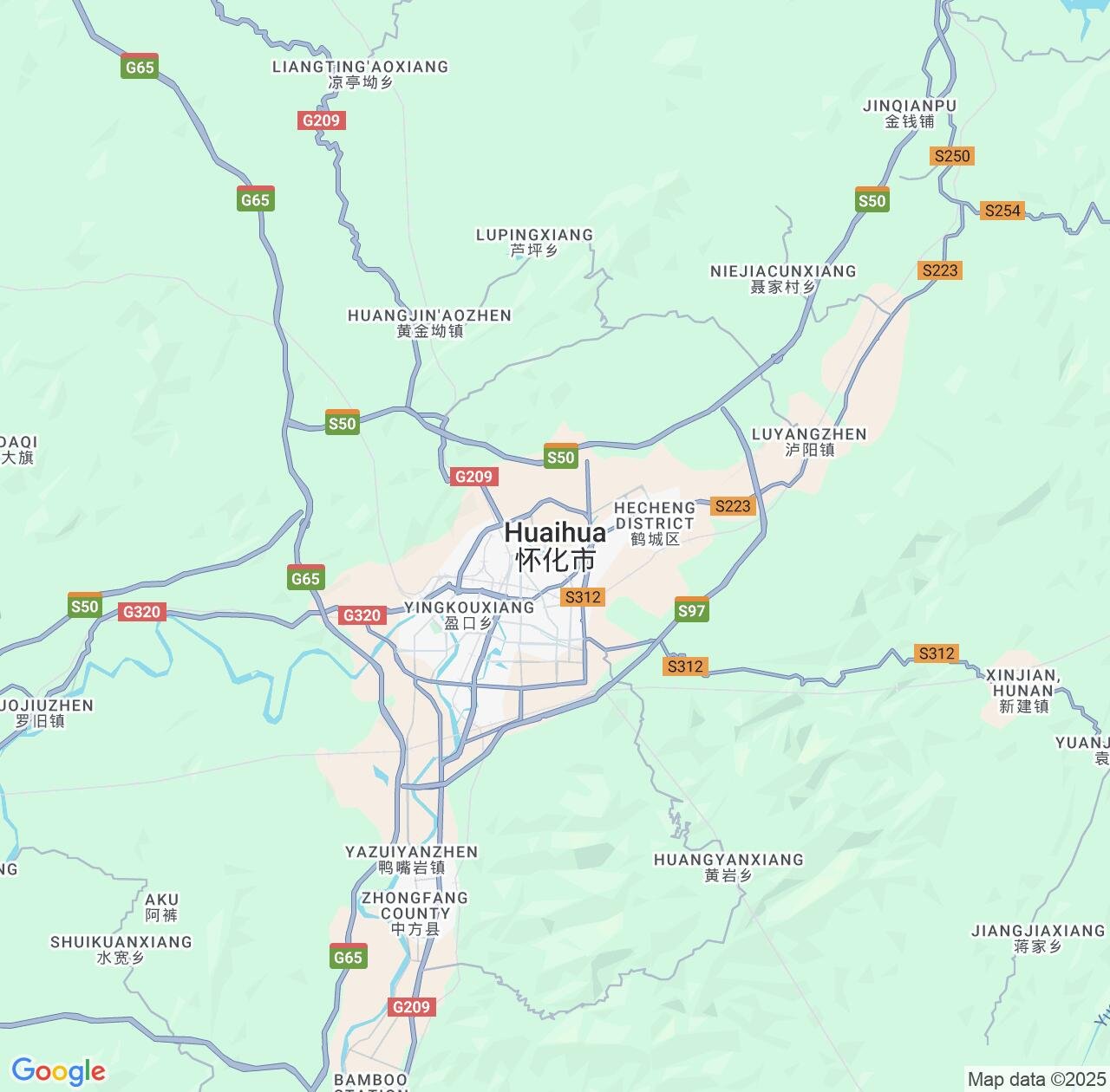 Map image for Intellectual Property Lawyers in Huaihua and Hunan IP firms at coordinates  ; .