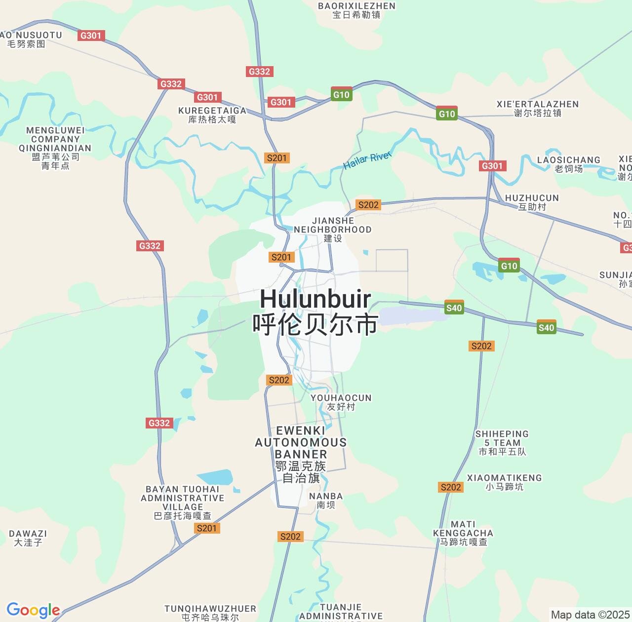 Map image for Intellectual Property Lawyers in Hulunbuir and Inner Mongolia IP firms at coordinates  ; .