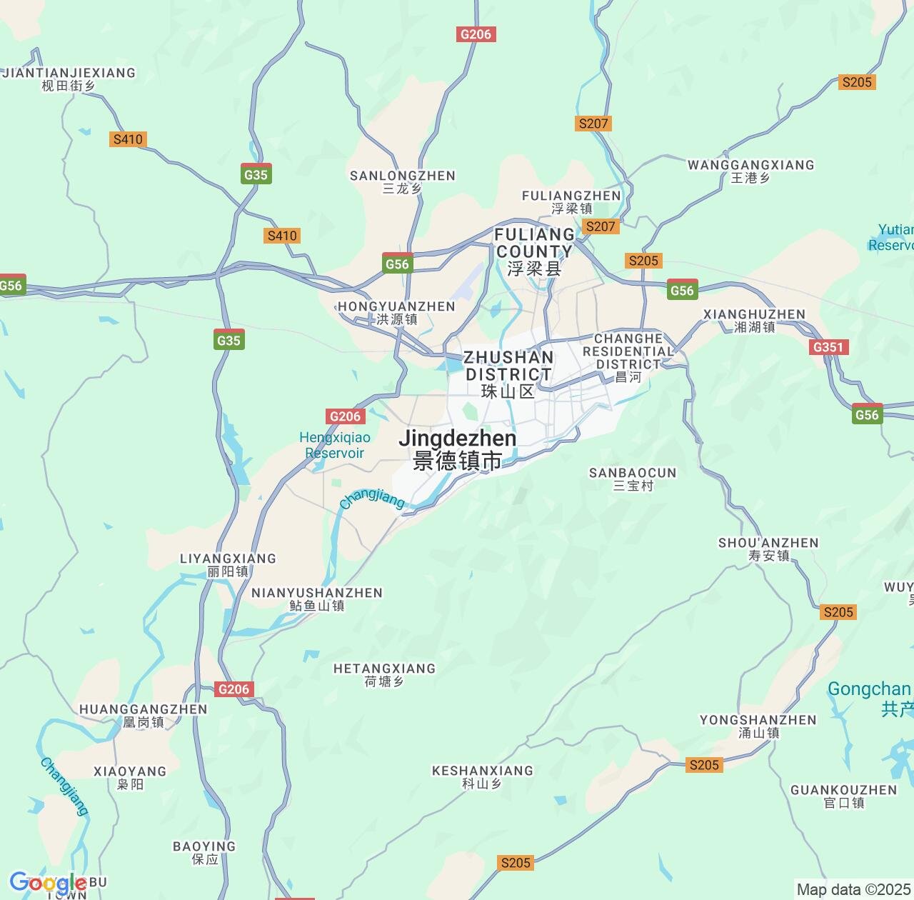 Map image for Intellectual Property Lawyers in Jingdezhen and Jiangxi IP firms at coordinates  ; .