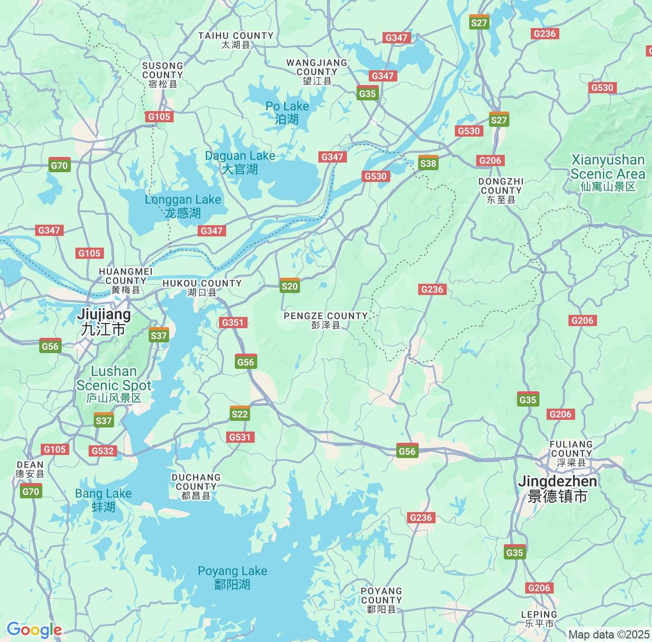 Map image for Intellectual Property Lawyers in Pengze and Jiangxi IP firms at coordinates  ; .