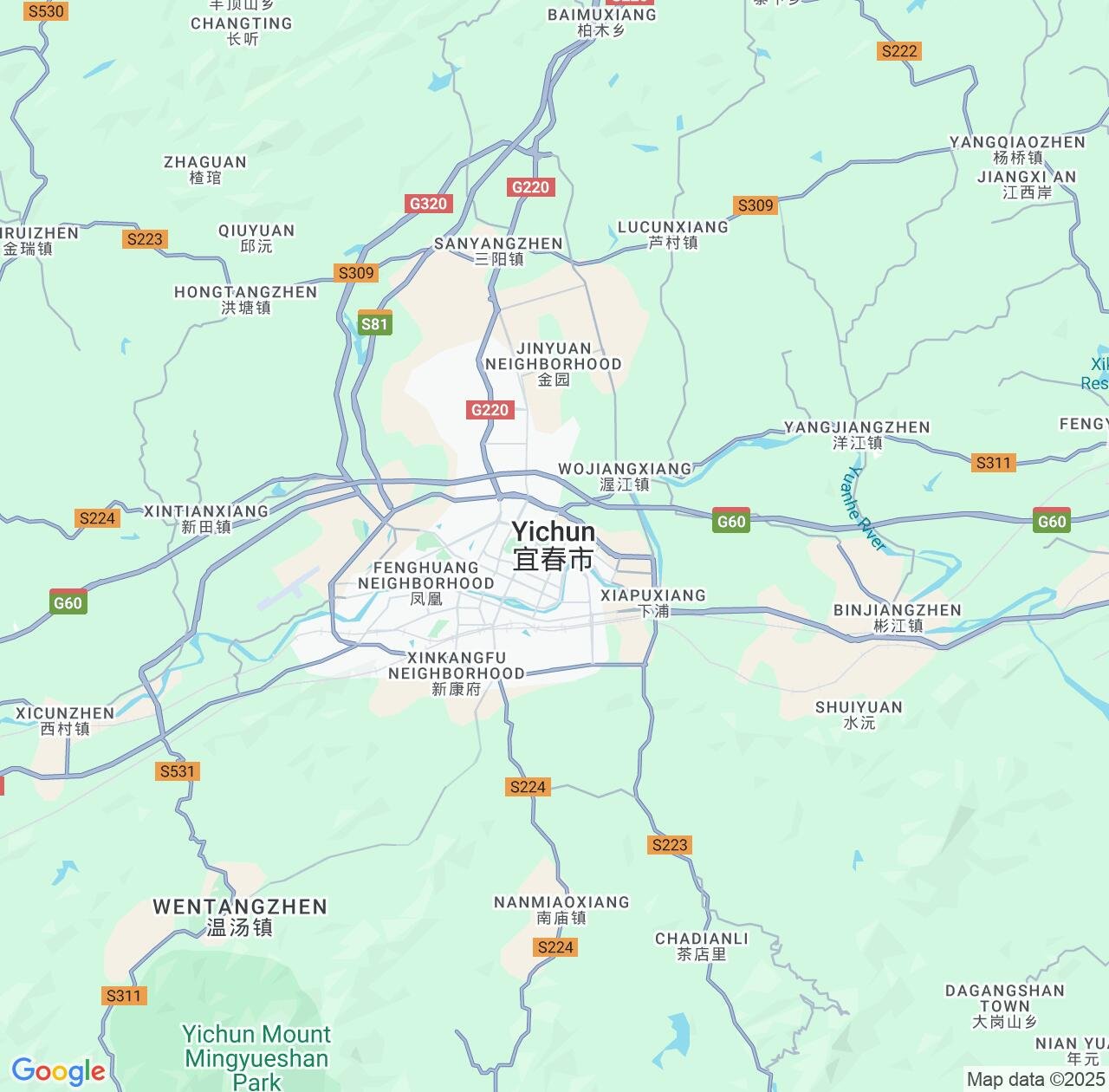 Map image for Intellectual Property Lawyers in Yichun and Jiangxi IP firms at coordinates  ; .