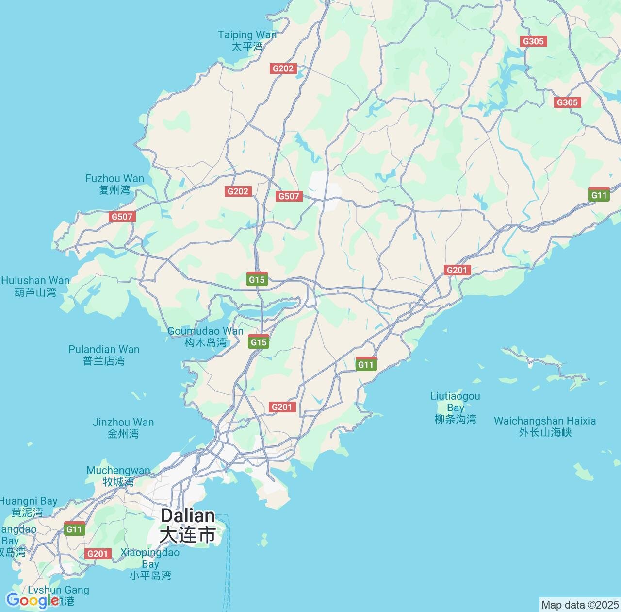 Map image for Intellectual Property Lawyers in Pulandian and Liaoning IP firms at coordinates  ; .