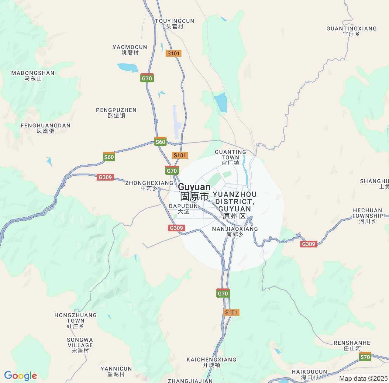 Map image for Intellectual Property Lawyers in Guyuan and Ningxia IP firms at coordinates  ; .