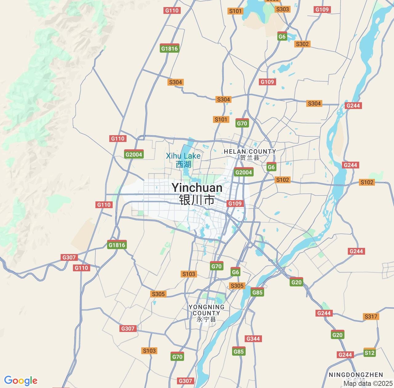 Map image for Intellectual Property Lawyers in Yinchuan and Ningxia IP firms at coordinates  ; .