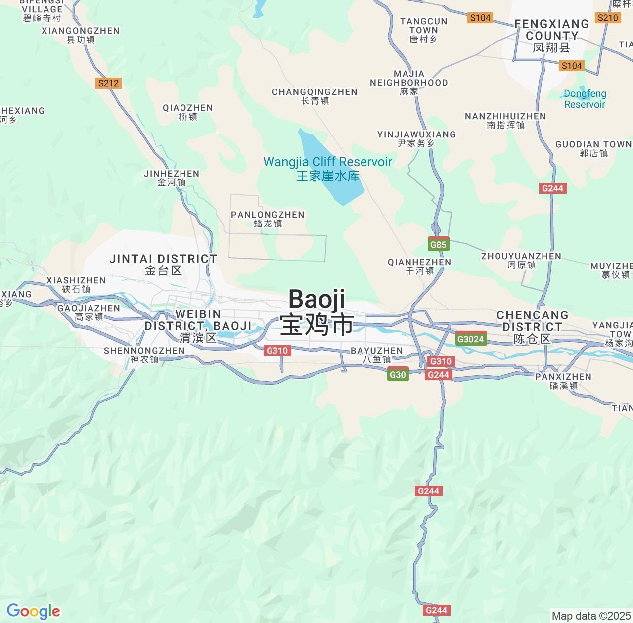Map image for Intellectual Property Lawyers in Baoji and Shaanxi IP firms at coordinates  ; .