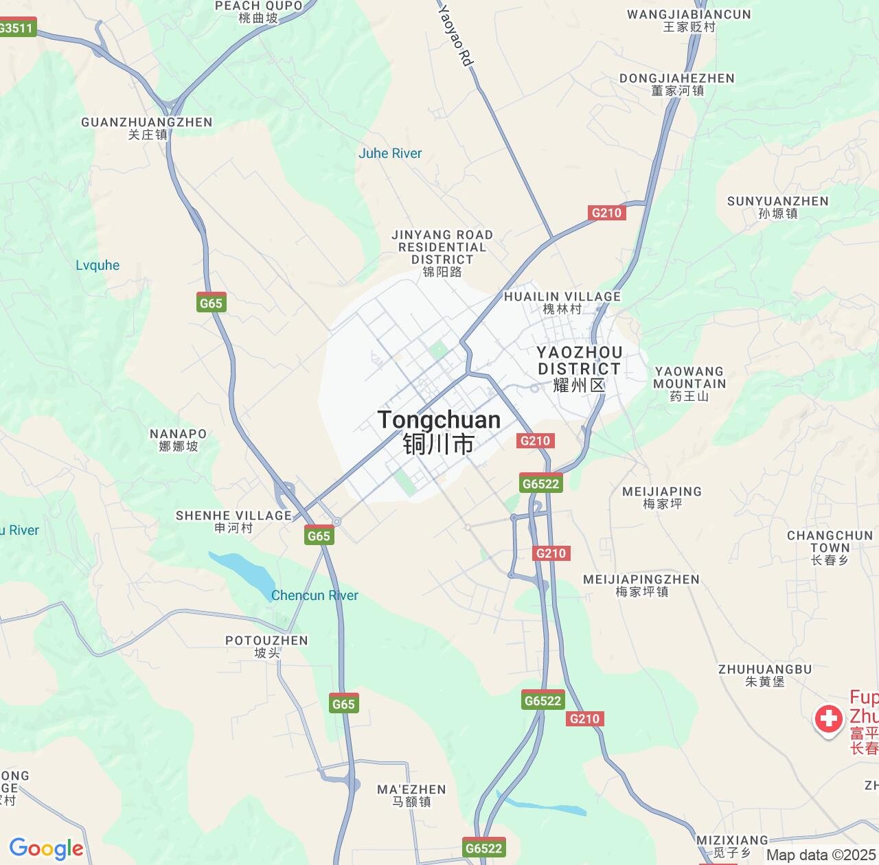 Map image for Intellectual Property Lawyers in Tongchuanshi and Shaanxi IP firms at coordinates  ; .