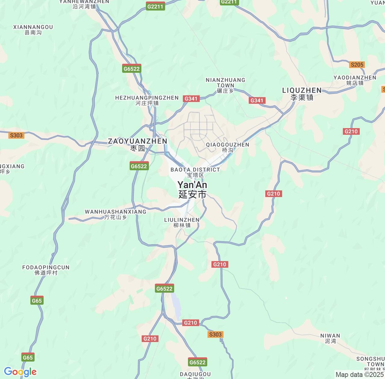 Map image for Intellectual Property Lawyers in Yan'an and Shaanxi IP firms at coordinates  ; .
