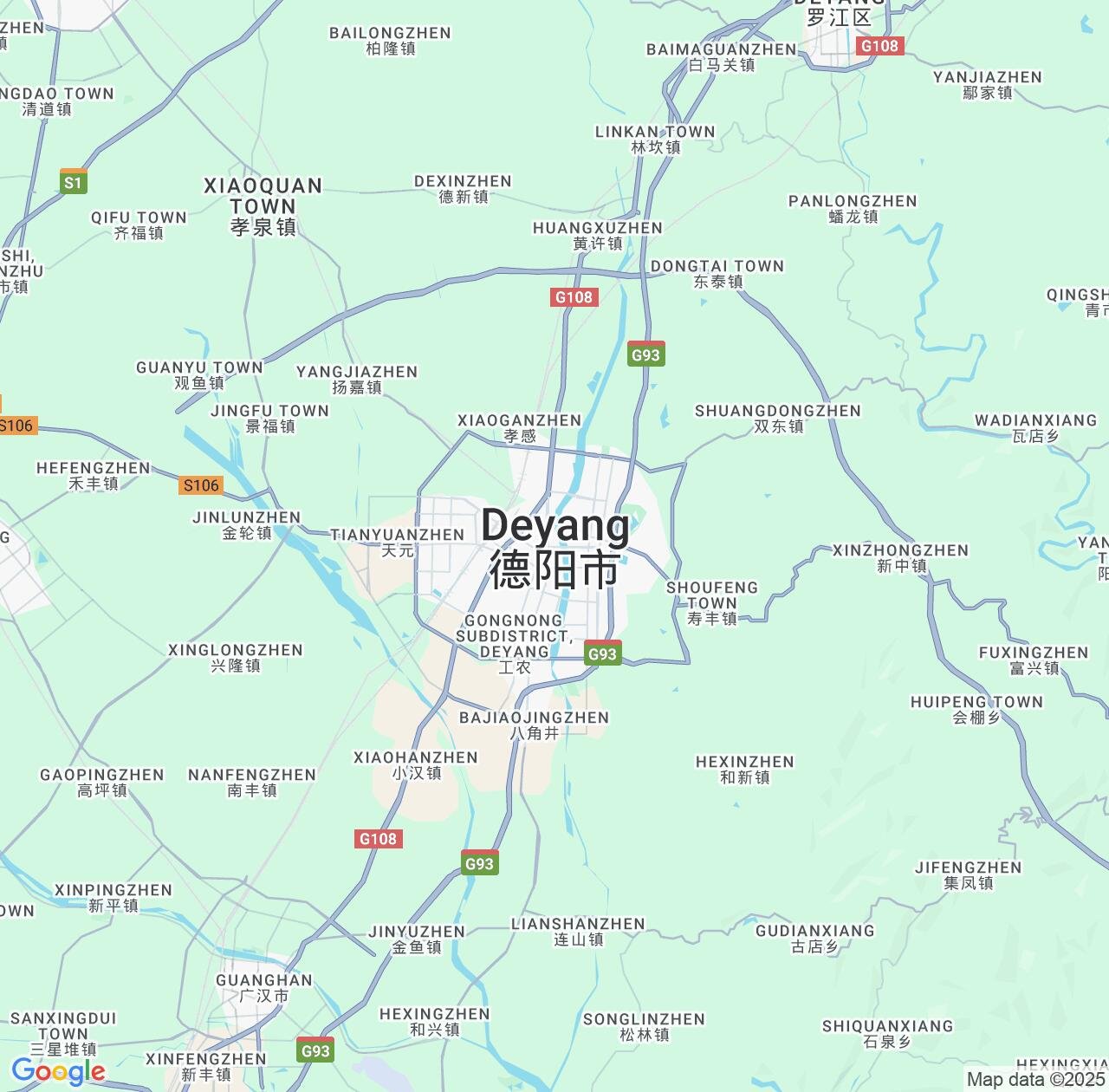 Map image for Intellectual Property Lawyers in Deyang and Sichuan IP firms at coordinates  ; .