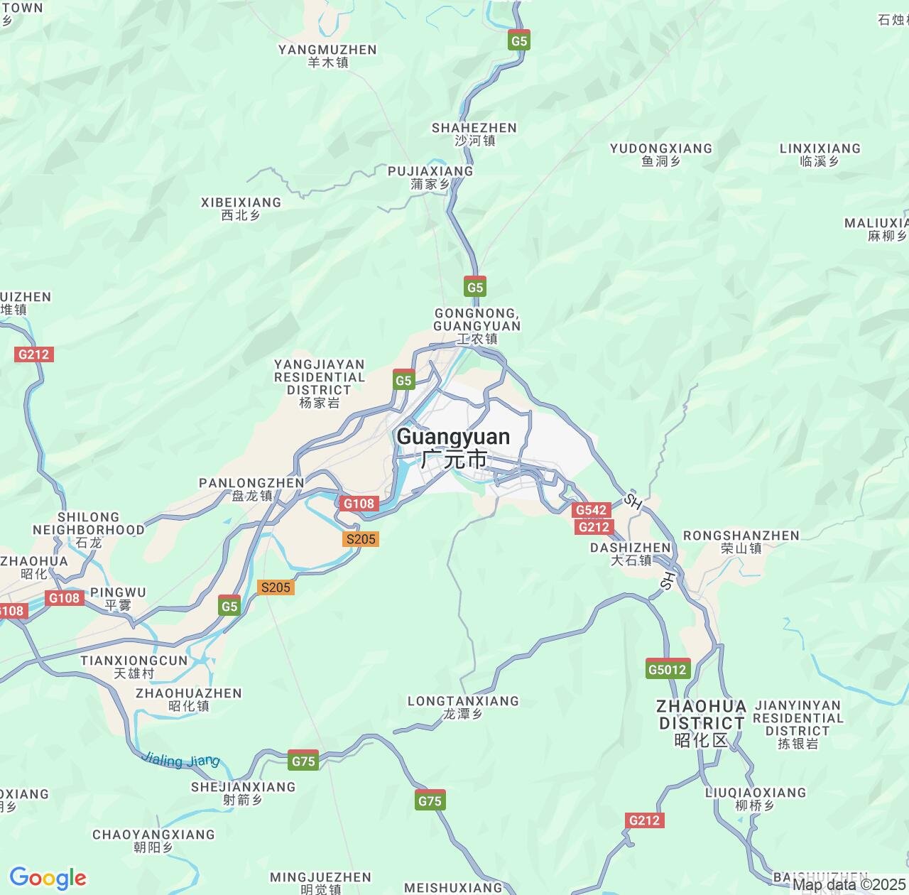Map image for Intellectual Property Lawyers in Guangyuan and Sichuan IP firms at coordinates  ; .