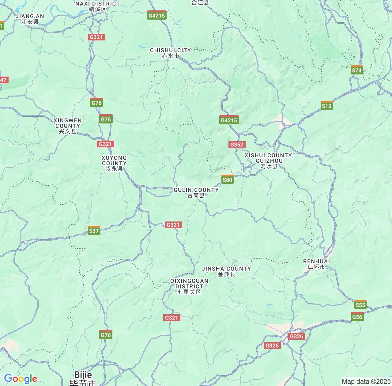 Map image for Intellectual Property Lawyers in Gulin and Sichuan IP firms at coordinates  ; .