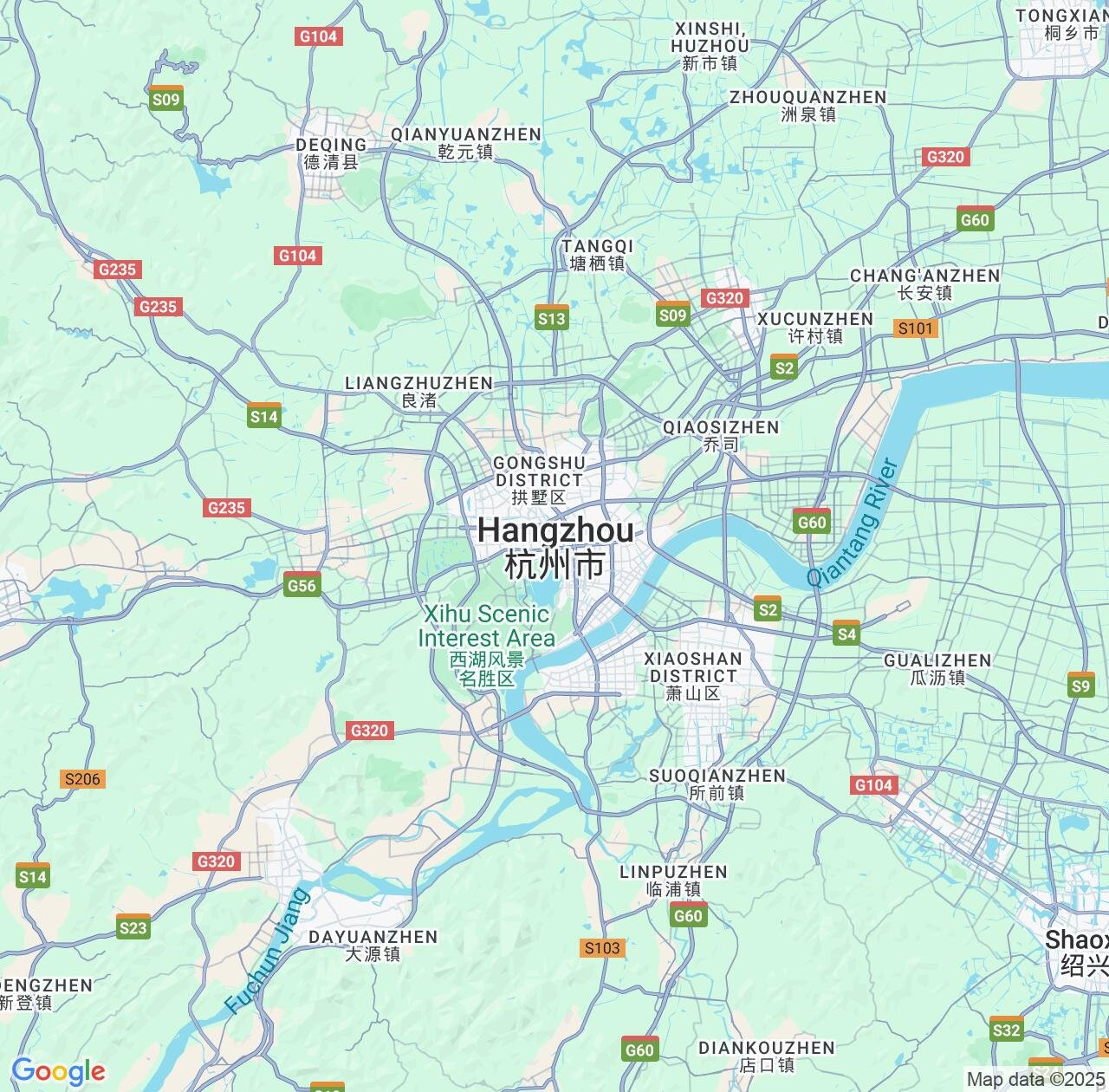 Map image for Intellectual Property Lawyers in Hangzhou and Zhejiang IP firms at coordinates  ; .