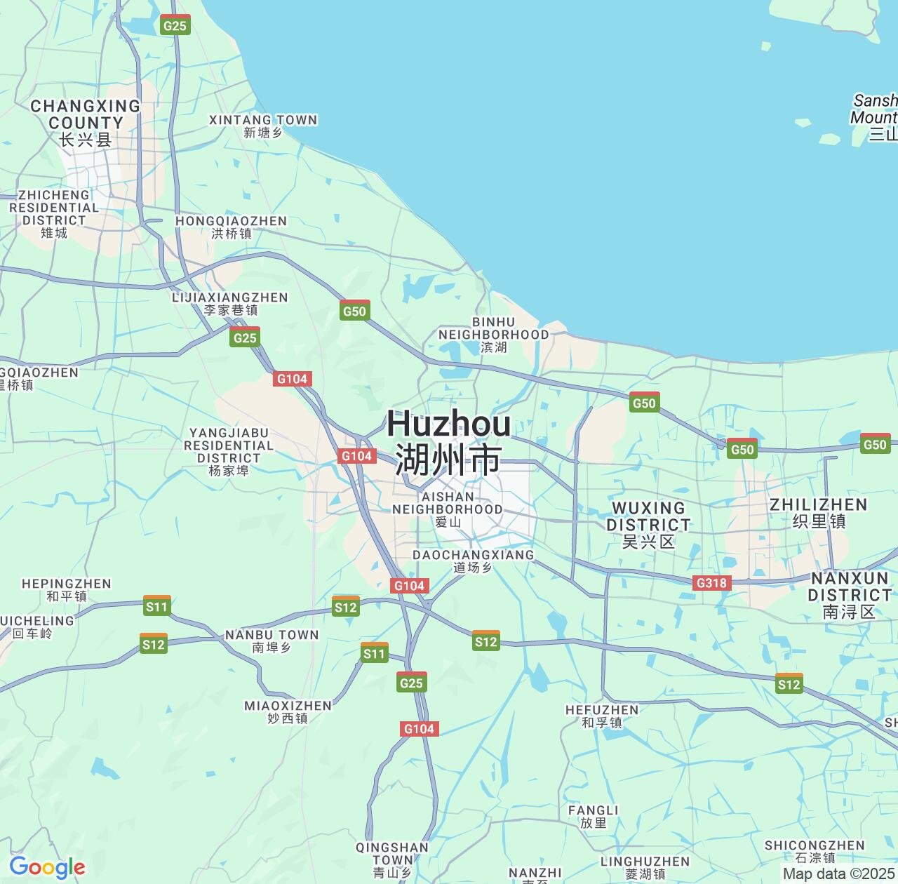 Map image for Intellectual Property Lawyers in Huzhou and Zhejiang IP firms at coordinates  ; .