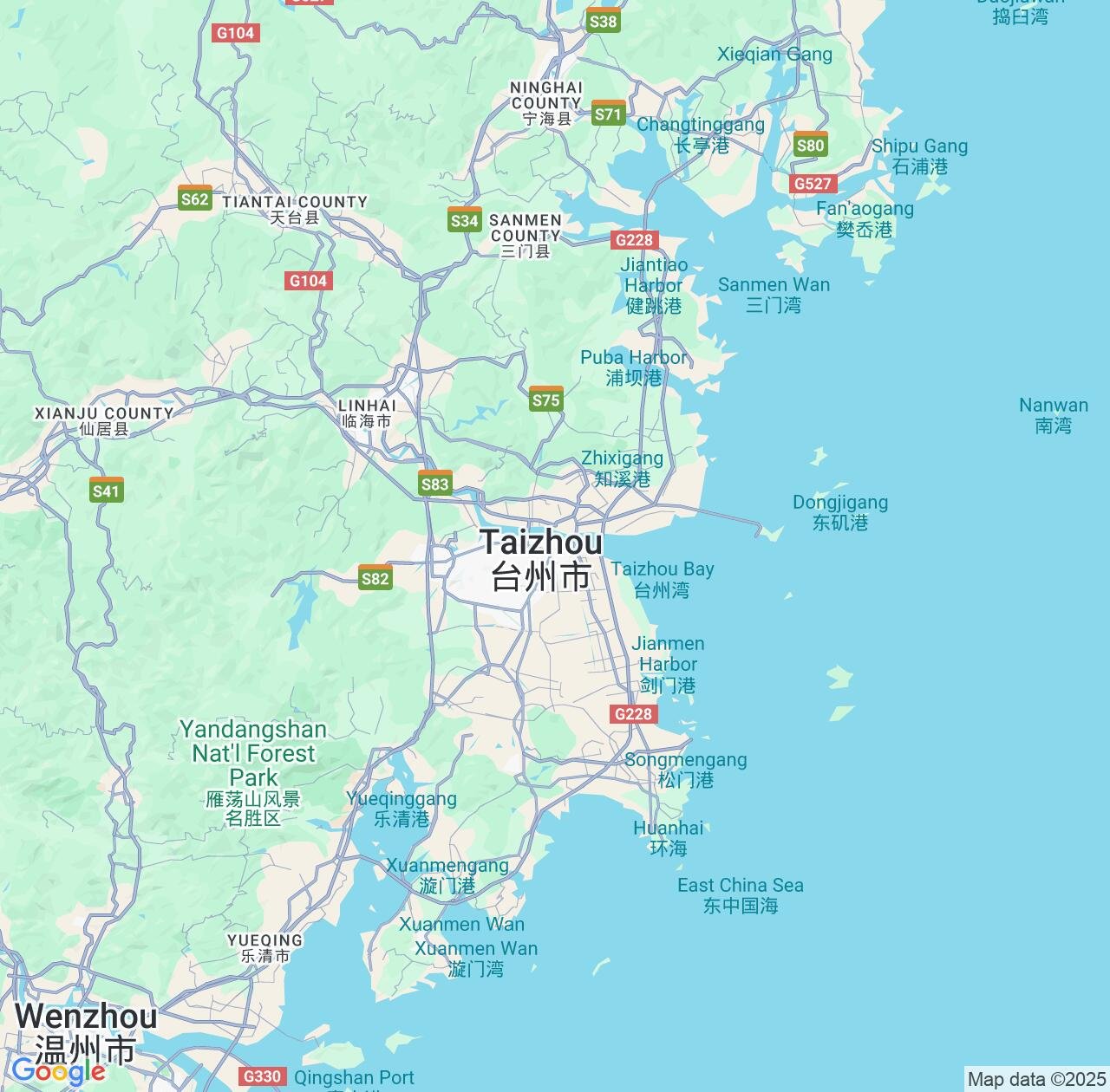 Map image for Intellectual Property Lawyers in Jiaojiang and Zhejiang IP firms at coordinates  ; .