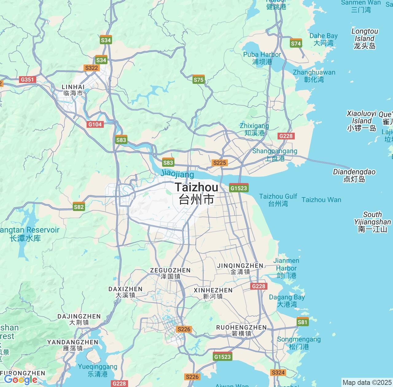 Map image for Intellectual Property Lawyers in Taizhou and Zhejiang IP firms at coordinates  ; .