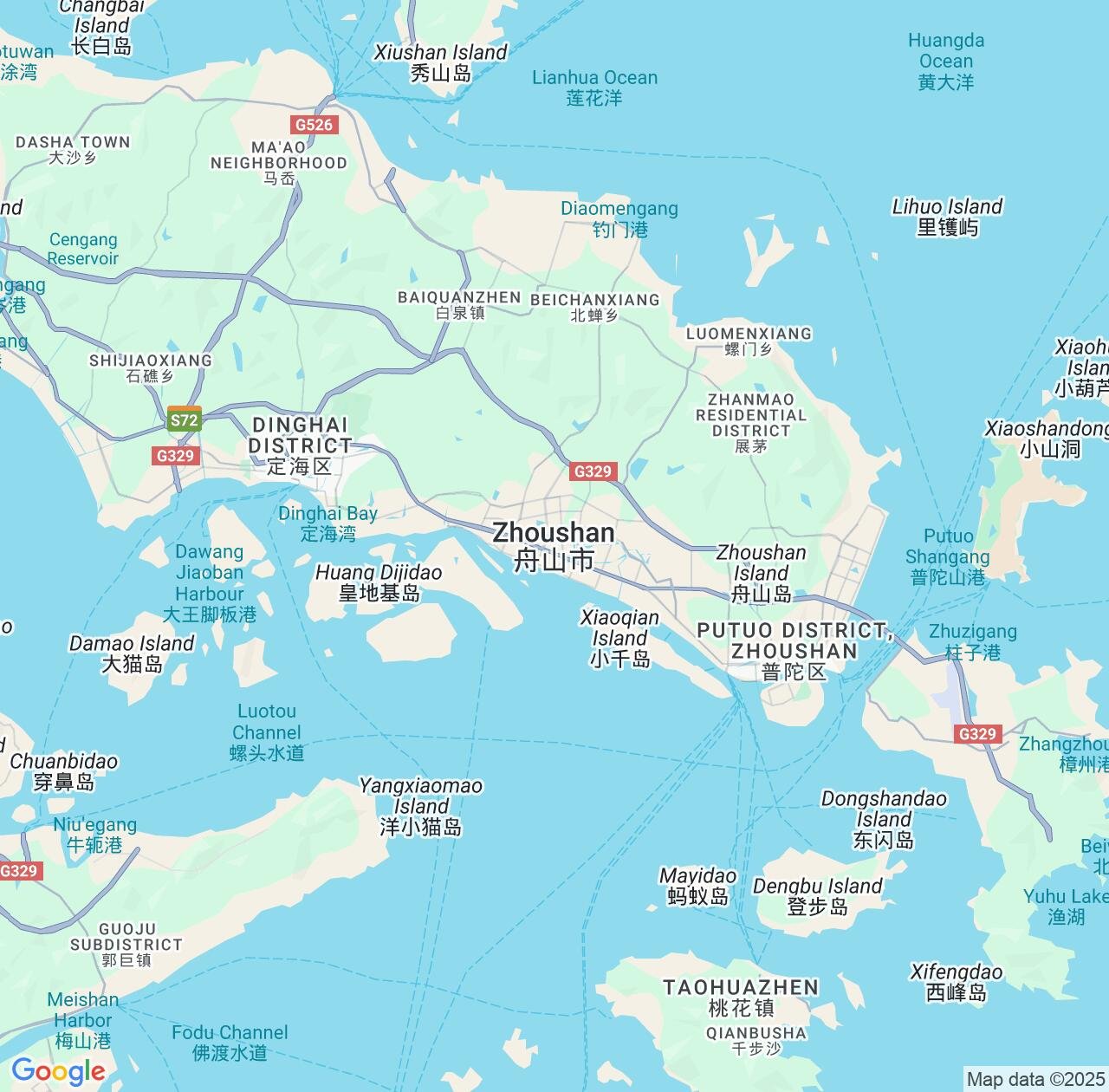 Map image for Intellectual Property Lawyers in Zhoushan and Zhejiang IP firms at coordinates  ; .