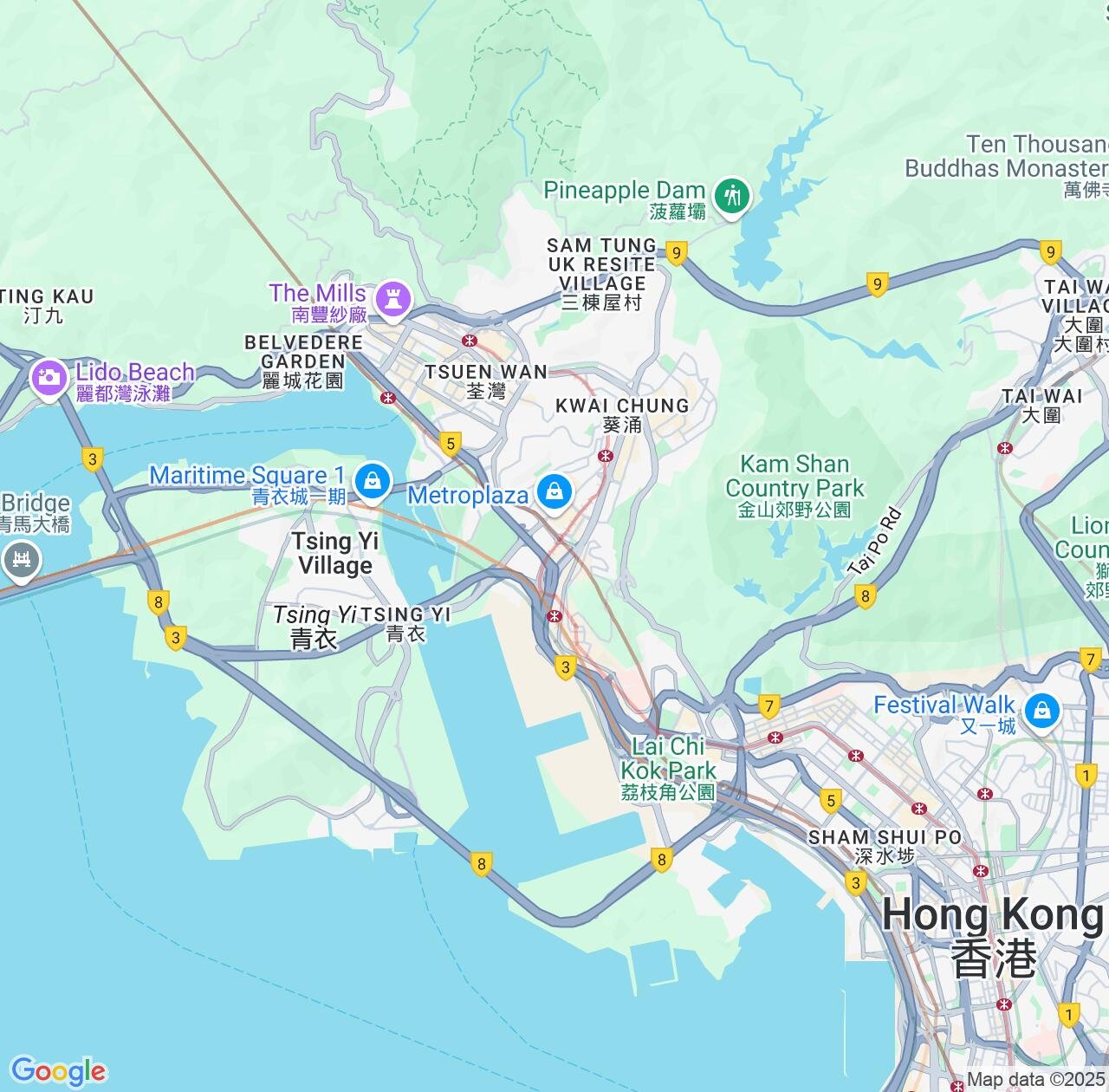 Map image for Intellectual Property Lawyers in Kwai Tsing and Hong Kong S.A.R. IP firms at coordinates  ; .