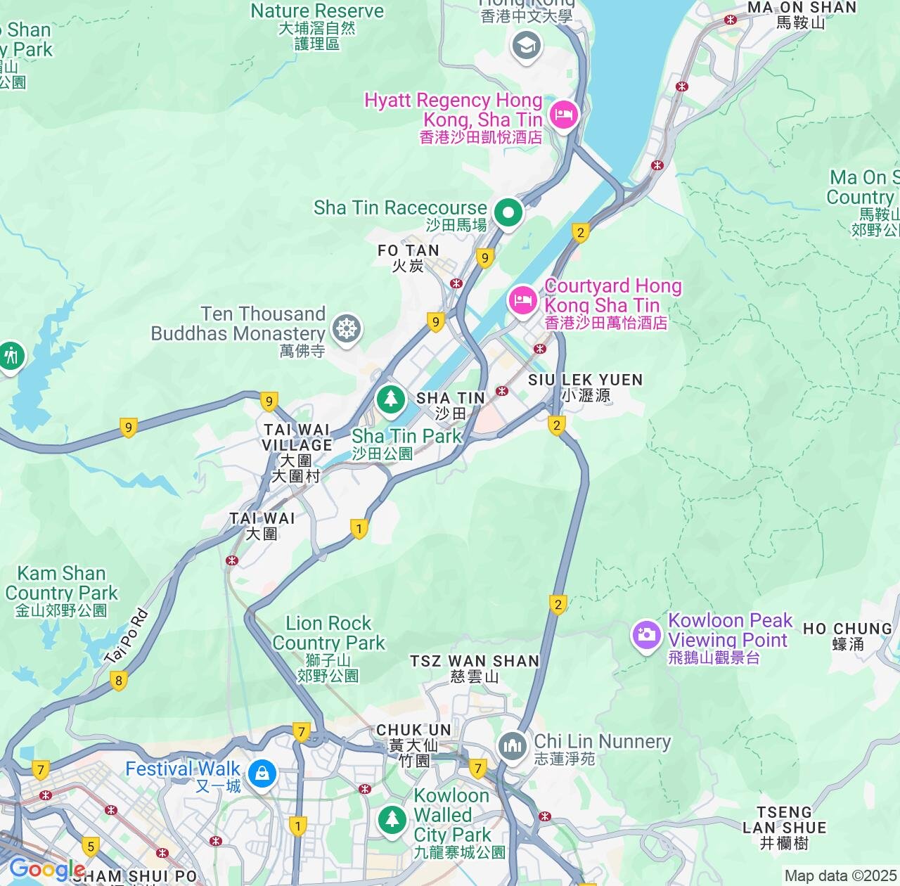 Map image for Intellectual Property Lawyers in Sha Tin and Hong Kong S.A.R. IP firms at coordinates  ; .